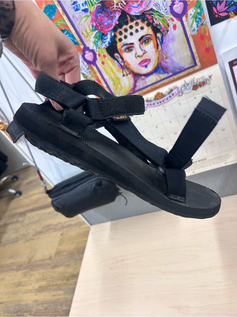 Black Women's Teva Sandals - Picture 4 of 7
